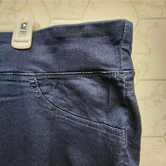 Terra & Sky Women's Plus Size Tummy Control Jeggings Medium Wash 4X 28W-30W - Picture 8 of 11